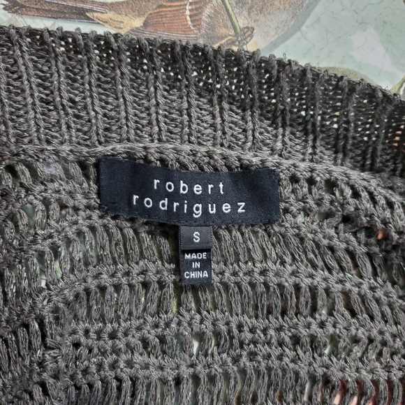 Robert Rodriguez Brown Off Shoulder Knit Sweater - Picture 5 of 7